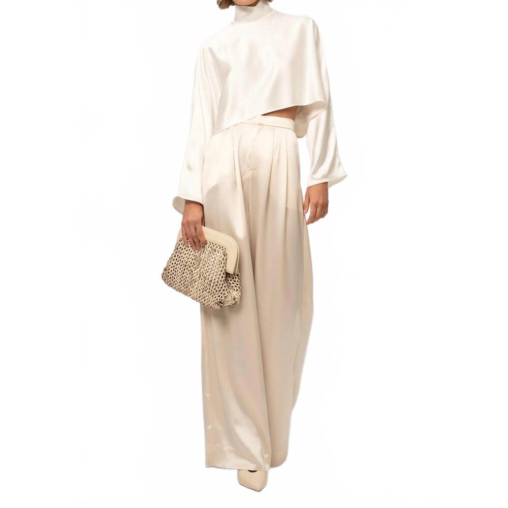 NEW NONCHALANT LABEL ingrid long sleeve top in white
